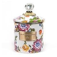 Amazon.com: MACKENZIE-CHILDS Enamel Canister, Kitchen Storage