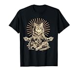 Cat Zen Buddha Buddhist Yoga Spiritual Hindu Meditation T-Shirt