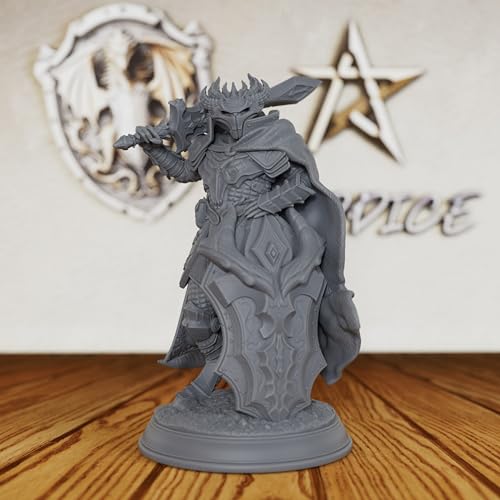 Dragonborn Commander Unpainted Miniature, DND Minis for Dungeons and Dragons, Fantasy Tabletop RPG Game Figurine, TTRPG Role Playing Accessory, Ideal for DMS & Battle Scenarios-AS210