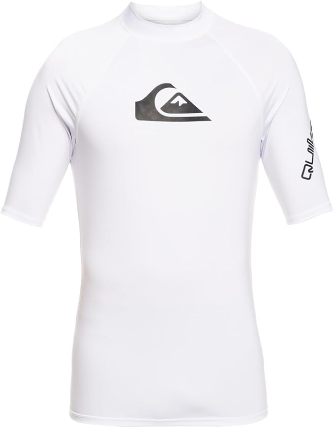 Quiksilver All Time SS T-Shirt de Surf Rashguard À Manches Courtes Camisa de protección de Sarpullido Hombre (Pack de 1) oferta Amazon