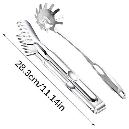Cuchara de pasta y colador contra salpicaduras de aceite con mango ergonómico seguro 7