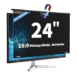 DEJIMAX 24 Inch Magnetic Privacy Screen for Monitor, Ultra-Thin Anti-Spy Computer Monitor Filter with Blue Light Reduction, Anti-Glare & Easy Installation, 16:9 FHD Compatible with 24-Inch Desktop