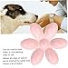 Xoeryoy Six-Petals Flower Pet Puppy Water Bowl, Slow Feeder Dog Cat Bowl Cat Water Allows Six Dogs Or Cats to Eat Or Drink (Pink)