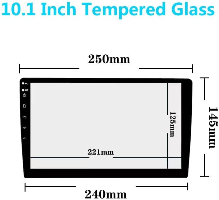 10.1 Inch Screen Protector for Car GPS Navigation - Tempered Glass Fit for Podofo Teyes CC3 CC2 CC2L Spro X1 Plus Double DIN Android Stereo Multimedia Video Player HD 10.1 Inch image 2 of 9 B0B3T3G217