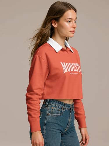 Image of HELLCAT Crop Tshirt for Women Stylish Western | Polo T Shirt for Women Full Sleeves