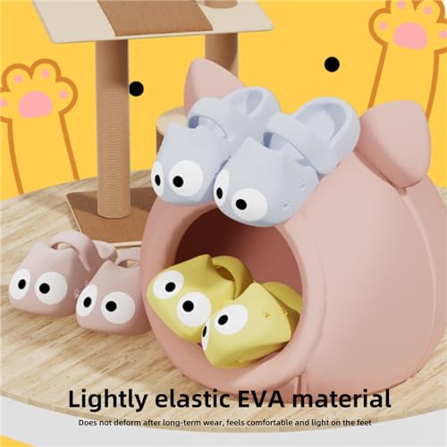 Generic Big Eye Cat Slippers, Cute Cat Slippers, Closed Toe Women'S Summer Outdoor Wear, Thick-Soled Non-Slip Beach Shoes2