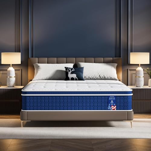 Ckiye Mattress Medium Firm Hybrid with Memory Foam Individual Pocket