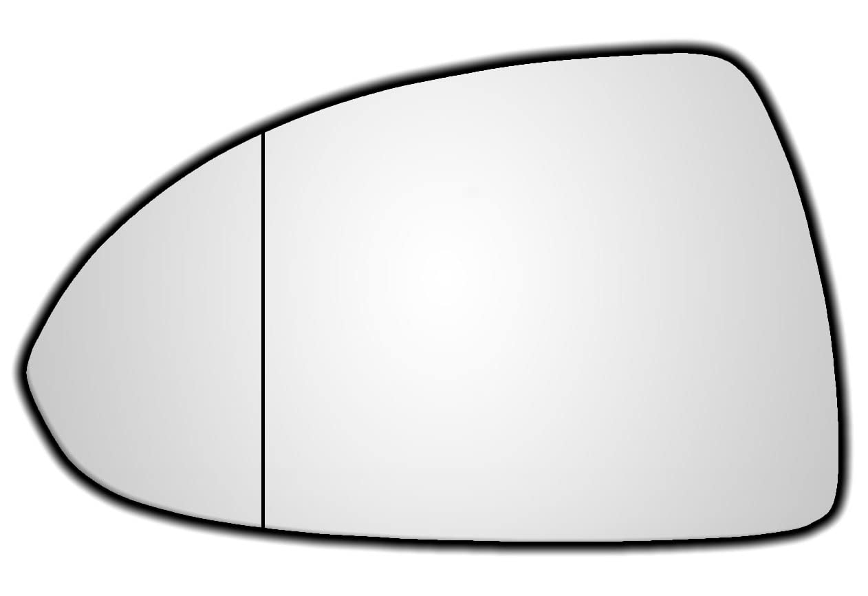 Sponsored Ad – Wing mirror glass replacement LEFT PASSENGER NEARSIDE - Compatible with Vauxhall Corsa D E 2006-2019 - TO STICK ON Car side wing mirror blindspot - Blind spot mirrors for cars