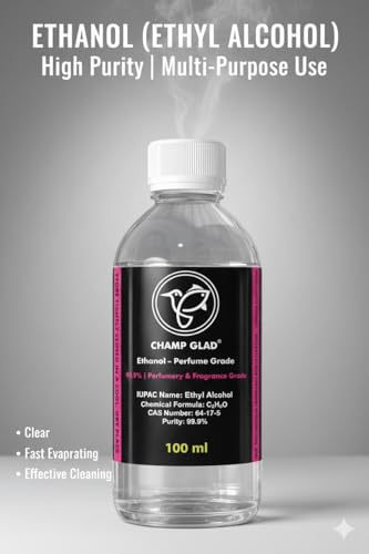 Image of Ethanol - Perfume Grade 99.9% Pure | High-Purity Ethyl Alcohol for Perfumery, Fragrance Making & Aroma Applications | Fast Evaporating | 100 ml x 2 (Pack of 2)