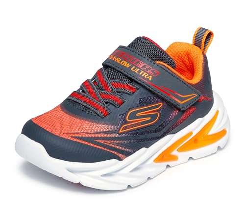 Skechers - Scarpe da ginnastica Flex-Glow Ultra per ragazzi, 12.5 Little Kid