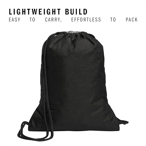 Image of adidas Alliance Sackpack, Drawstring Backpack, Lightweight Small Gym Bag for Women and Men, Essential Camo Silver Green-black /White /Black /2.0, One Size, Alliance Sackpack, Drawstring Backpack