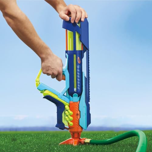 Nerf Super Soaker Power Drench XL Wasserblaster mit innovativer Druck-Ladestation (inkludiert) mit Zwei starken, impulsiven Spritzmodi, Wasserspielzeug für Kinder ab 8 Jahren