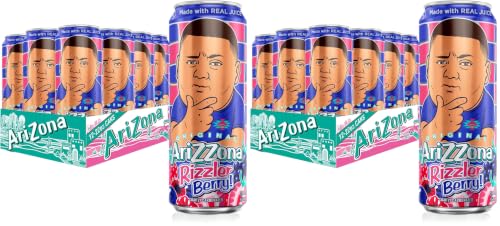 Image of AriZona Rizzler Berry Soda | Fruit Juice Drink | 22 Fl Oz (24 Pack)