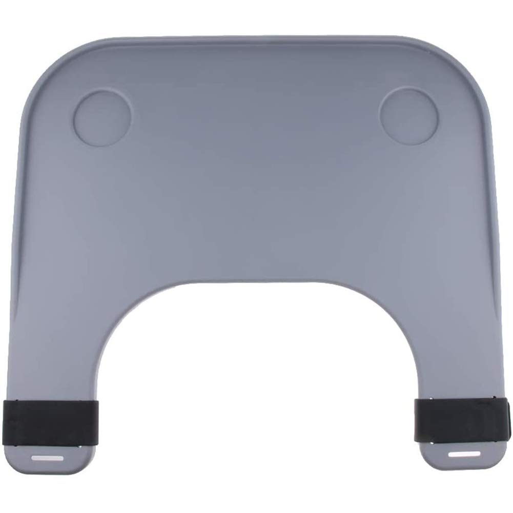 ArinkO Tavolino Universale per Sedia a rotelle con portabicchieri - Grigio, Ideale per Persone disabili per Leggere, Mangiare, riposare e Fare Artigianato