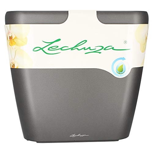 LECHUZA QUADRO Premium LS 43 anthrazit metallic 16183