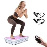 ROTAI Shake Plate Vibration Exercise Machine for Lymphatic Drainage Massager & Weight Loss, 400 lbs Capacity Whole Body Vibrating Plate Workout for Women and Men