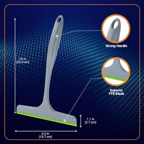 Image of ROXA Plastic Kitchen Wiper Kitchen Squeegee Window Wiper Car Wiper Multipurpose Cleaning Wiper Kitchen Platform Wiper (Grey, Pack of 1)