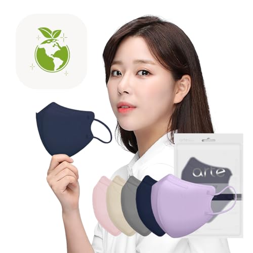 Homssem [25P Arte Korea Face Mask For Adults –2D Protective Health Face Mask For Dust And Smoke cover