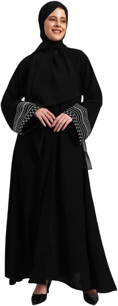 Stylish Embroidered Women’s Abayas with Hijab – Modest Wear