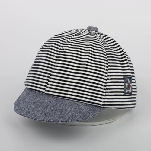 Baby Baseball Cap Striped Sun hat Letter Sun Protection Hat Infant Toddler Baby Boy Cotton Kids Children Adjustable Hats2