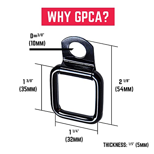 Image of GPCA Tie Down D Ring Set for Ford Bronco Accessories | Easy-to-Install Truck Tie Downs, Compatible w / Cargo Cover Mounts, Heavy-Duty for Pickups, Trailer, Camper, Boats (8PC)