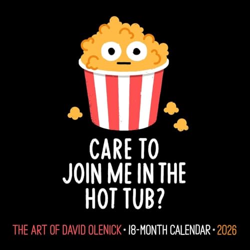 Willow Creek Press, The Art of David Olenick 2026 Mini Wall Calendar, 7'' X 7'', 18-Month Calendar with Stapled Binding