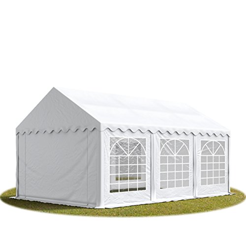 TOOLPORT Tente de réception/Barnum 3x6 m - Bâche difficilement Inflammable Blanc PVC 700 N Economy