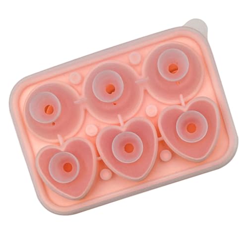 Molde para hielos en silicona forma corazón y rosa rosa miniatura 1