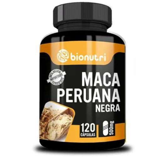Maca Peruana Negra Pura Concentrada 500mg 120 Cápsulas Bionutri