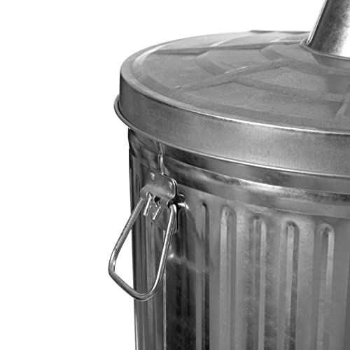 Gardenised QI004569 Silver Outdoor Galvanized Metal Garden Incinerator Can thumb #6