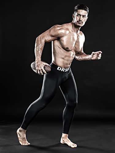 Drskin 3 Pack Men’s Compression Pants Tights Leggings Sports Baselayer Running Athletic Workout Active (Classic B01 3P, M) #TOP6