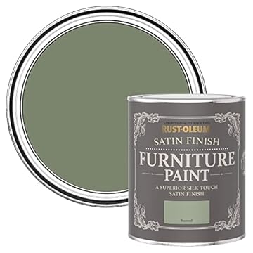 Rust-Oleum Green Furniture Paint in Satin Finish - Bramwell 750ml