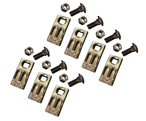7 - Square Hole Replacement Hardfaced Auger Teeth w/Hardware - BC58F-HF-I