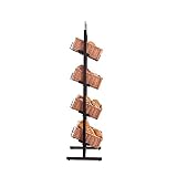e-wicker24 Alles aus Weide 4-stopniowy regał półkowy, (46x36 H132/142)