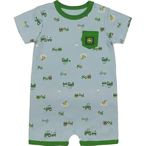 John Deere Baby Boys Tractor Romper