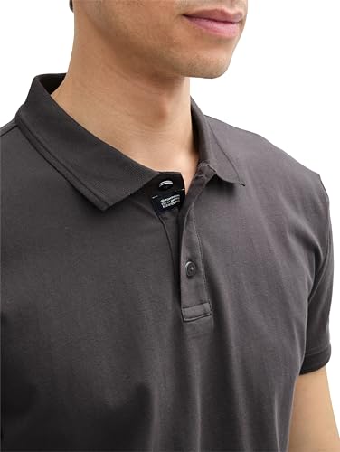 TOM TAILOR Piqué Poloshirt mit Stretch, Lime Green Two Tone Pique, M – Ansicht 4