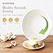 Kordisen Nonstick Wok with Lid, 12 Inch Woks & Stir-fry Pans, Healthy Coating Induction Cookware, Compatible with All Stovetops, PFOA Free (Cream White)