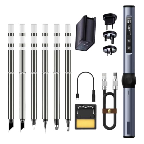 はんだごて 温度調節機能とポータブル加熱ツールを備えた電気はんだごてステーションキット 急速加熱