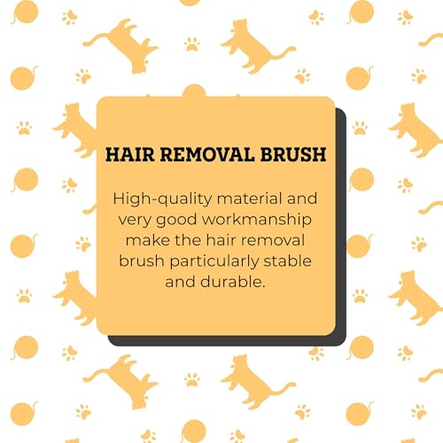 vitazoo Kleiderbürste zur Entfernung von Tierhaaren - Teppichbürste Auto Bürste Polsterbürste zur Tierhaarentfernung - weiche Textil Bürste für Katzen und Hundehaare - Rot