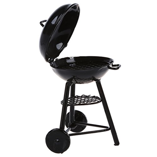 Basage Puppenhaus-Picknick-Grill – Puppenhaus-Miniatur-Küchen, Picknick-Grill, Grill, Kochen, Ofen, Metall – Bild 5