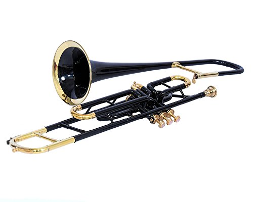 Queen Brass Valve Trombone Bb Black