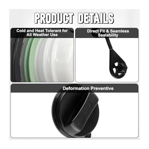 Bouchon de réservoir essence diesel 7S619030CB pour Ford Fiesta Focus C-MAX - 3