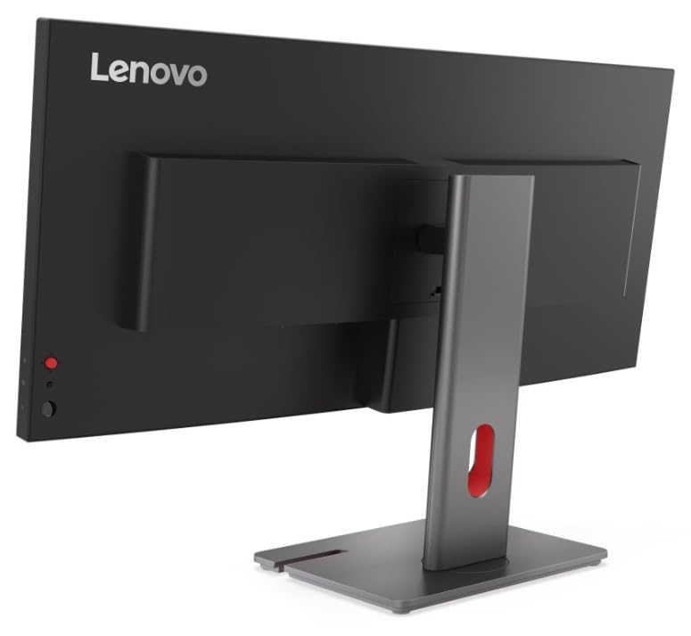 Image of Lenovo ThinkVision P34WD-40 34 Inch (86.36 cm) Curved Ultrawide WQHD IPS Monitor | 3440x1440 | USB-C Docking 140W | HDMI 2.1, DP 1.4, RJ45 | 120Hz | KVM, PIP /PBP | Height Adjustable