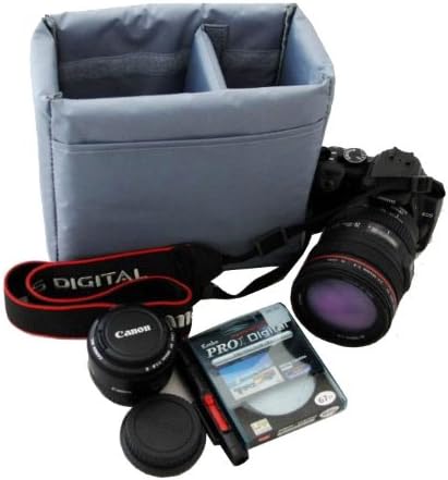 Yimidear® Waterproof Shockproof Partition Padded Camera Bags SLR DSLR TLR Insert Protection Case for DSLR Shot Or Flash Light (Small)