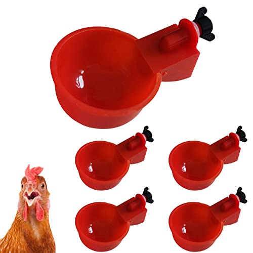 Tazze Per Abbeveratoi Di Pollo, Abbeveratoio Automatico Per Pollame, Abbeveratoio Per Galline, Abbeveratoi Automatici Per Polli, Bevitore Automatico Per Galline, Per Uccelli, Pollame, Piccioni, Anatre