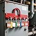 20 Set Lockout Tagout Padlock Labels 40 Pcs Loto Safety Identification Tags 1.06 x 1.18 inch Danger Do Not Remove Lockout Stickers Industrial Equipment Lockout Decals