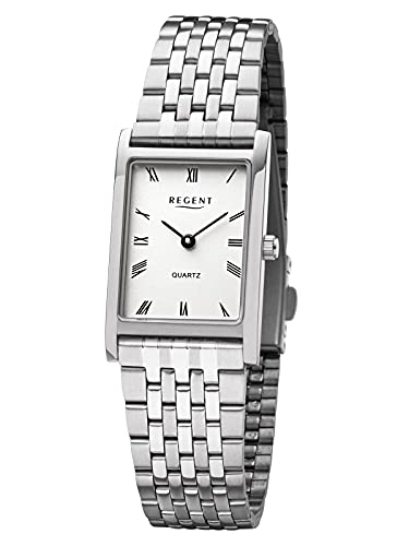 Montre femme REGENT boucle déployante et boîtier carré plat 22 mm