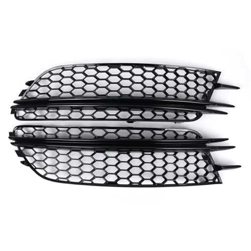 Grille antibrouillard nid d'abeille noir brillant pour Audi A6 C7 12-15 Berline et Avant Standard