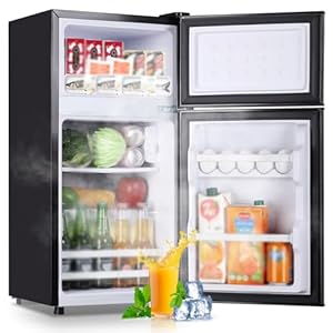 2.4 Cu.ft Mini Fridge with Double D...