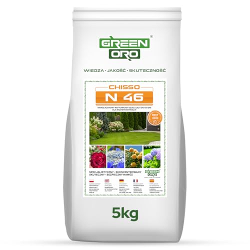 GREEN ORO CHISSO N 46 5KG Fertilizante de urea para césped, setos, árboles, flores y arbustos
